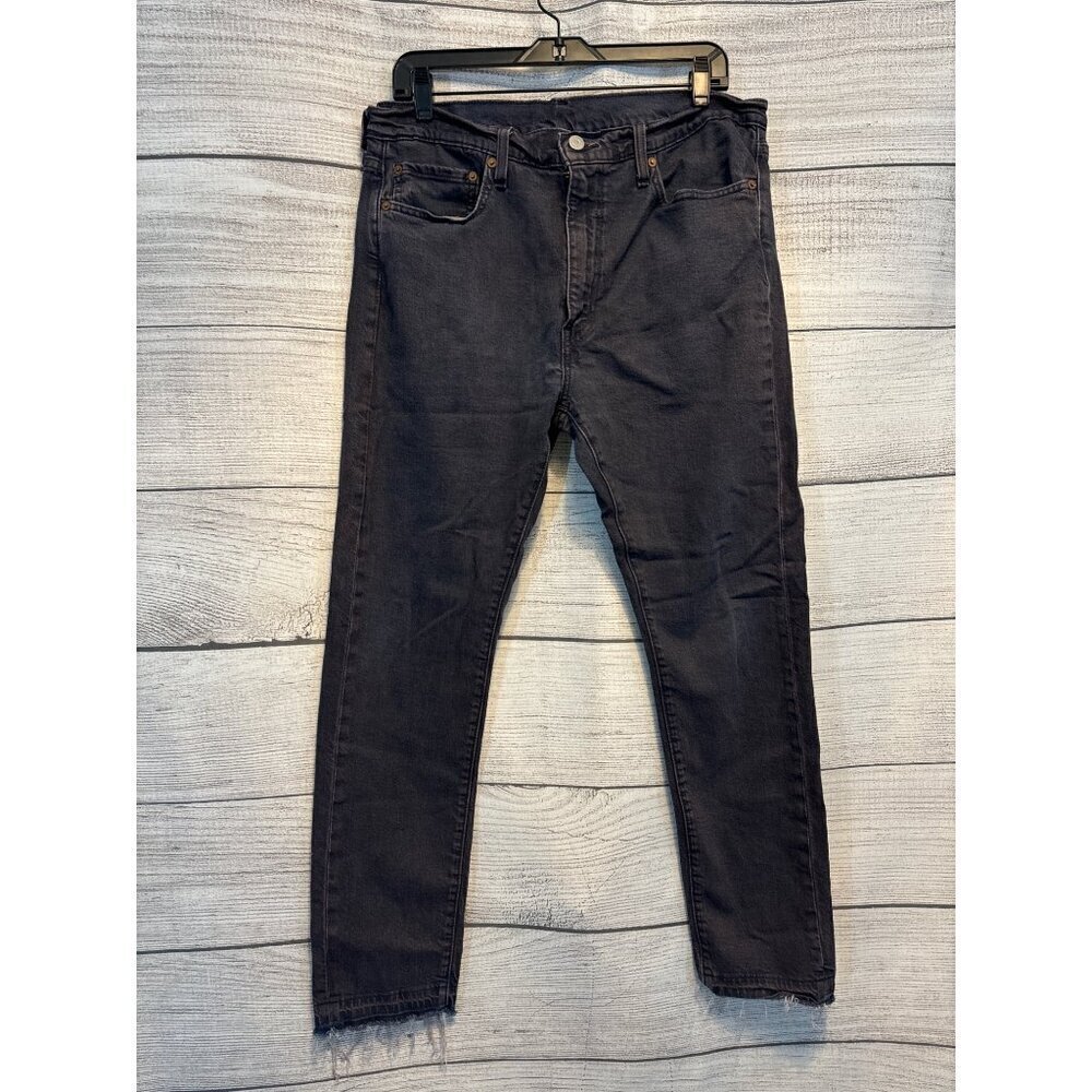 Men's Levis Purple Frayed Hem Waterless Jeans Size 36x32